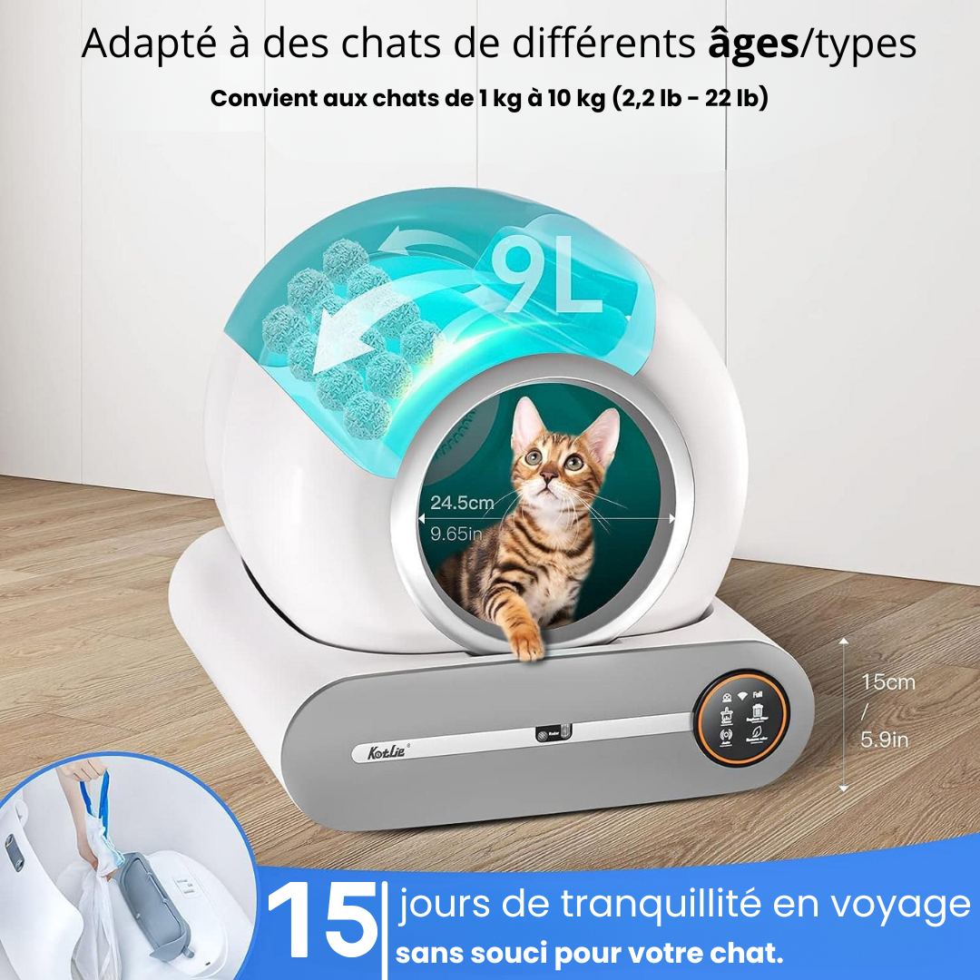 Smart Kitty 2.0™ Litière automatique chat Litiere Chat   